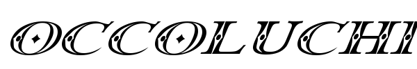 Occoluchi font preview